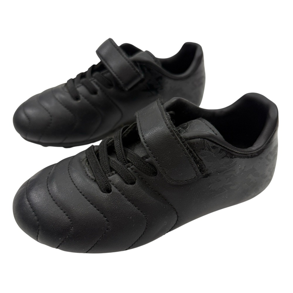 BRAVA Soccer Cleats Toddler‎ 10D Black Athletic Soccer Shoes Hook Loop 160466